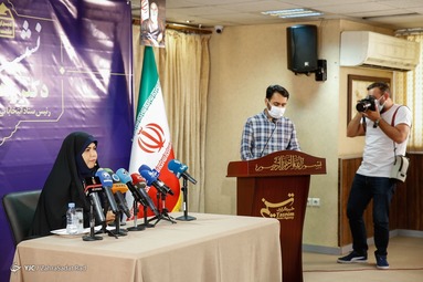 نشست خبری زهرا شیخی رئیس ستاد امیرحسین قاضی‌زاده هاشمی کاندیدای انتخابات ریاست‌جمهوری
