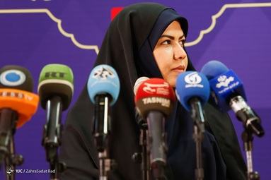 نشست خبری زهرا شیخی رئیس ستاد امیرحسین قاضی‌زاده هاشمی کاندیدای انتخابات ریاست‌جمهوری