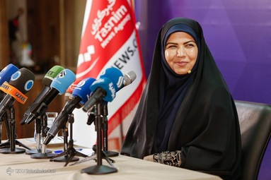 نشست خبری زهرا شیخی رئیس ستاد امیرحسین قاضی‌زاده هاشمی کاندیدای انتخابات ریاست‌جمهوری