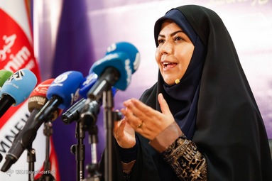 نشست خبری زهرا شیخی رئیس ستاد امیرحسین قاضی‌زاده هاشمی کاندیدای انتخابات ریاست‌جمهوری