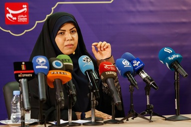 نشست خبری زهرا شیخی رئیس ستاد امیرحسین قاضی‌زاده هاشمی کاندیدای انتخابات ریاست‌جمهوری