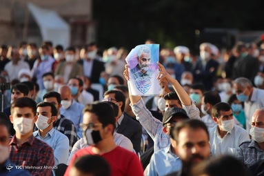 حضور سعید محمد در تجمع حامیان سید ابرهیم رئیسی - تبریز