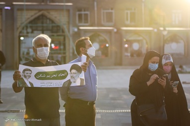 حضور سعید محمد در تجمع حامیان سید ابرهیم رئیسی - تبریز