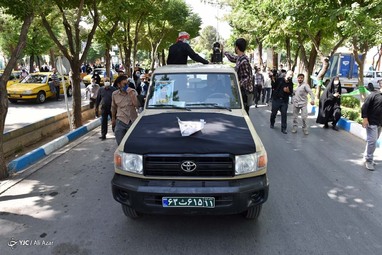 مراسم تشییع و تدفین پیکر پاک شهید «مجید جزایری فارسانی» پس از ۳۷ سال مفقودی - شاهین شهر اصفهان