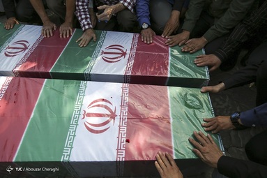 تشییع پیکر دو شهید گمنام - روضه الشهدای جماران