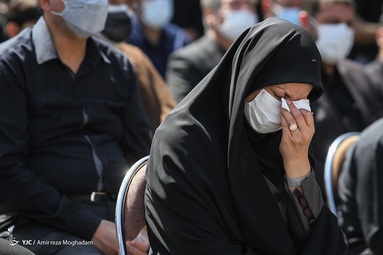 مراسم تشییع و تدفین دو شهید گمنام هشت سال دفاع مقدس - بوستان شهید منفرد نیاکی (اندیشه)
