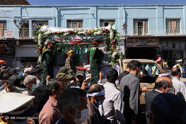 تشییع و خاکسپاری شهید مدافع حرم «سعید مجیدی» - اراک