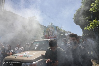 تشییع و خاکسپاری شهید مدافع حرم «سعید مجیدی» - اراک
