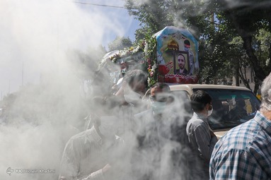 تشییع و خاکسپاری شهید مدافع حرم «سعید مجیدی» - اراک