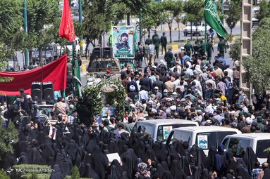 تشییع و خاکسپاری شهید مدافع حرم «سعید مجیدی» - اراک