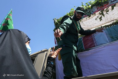 تشییع و خاکسپاری شهید مدافع حرم «سعید مجیدی» - اراک