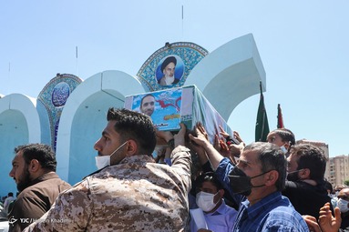 تشییع و خاکسپاری شهید مدافع حرم «سعید مجیدی» - اراک
