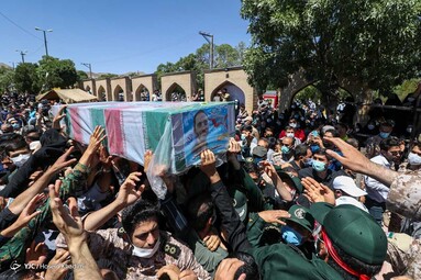 تشییع و خاکسپاری شهید مدافع حرم «سعید مجیدی» - اراک