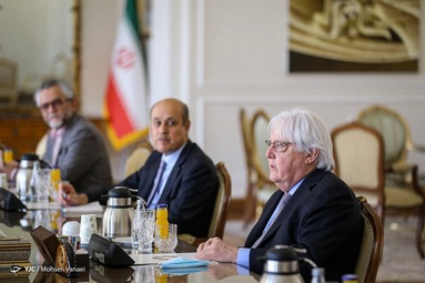 دیدار محمد جواد ظریف وزیر امور خارجه و ژان آرنو نماینده دبیرکل سازمان ملل متحد در امور افغانستان  