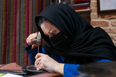 بازار کم رونق صنایع دستی - سرای سعدالسلطنه قزوین