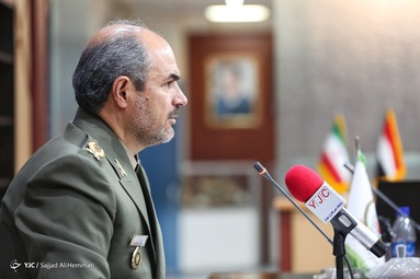 نشست خبری امیر سرتیپ دوم مجید فخری رئیس سازمان جغرافیایی نیرو‌های مسلح