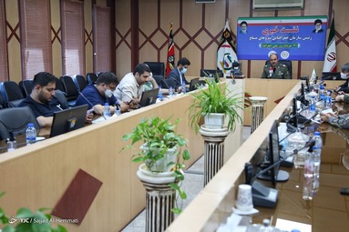 نشست خبری امیر سرتیپ دوم مجید فخری رئیس سازمان جغرافیایی نیرو‌های مسلح