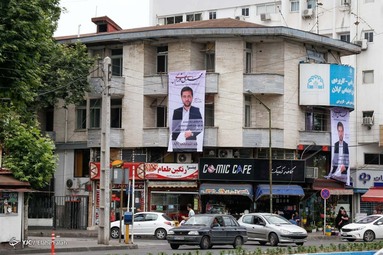 تبلیغات خیابانی انتخابات ۱۴۰۰ - رشت