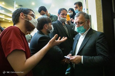 نشست علیرضا زاکانی داوطلب انتخابات ریاست جمهوری با اساتید ودانشجویان دانشگاه امیرکبیر