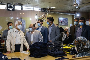 بازدید سعید جلیلی از کارگاه تولیدی معلولان