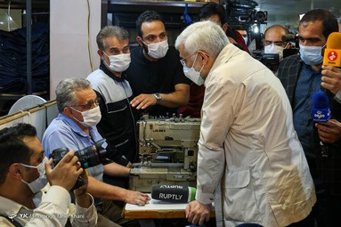 بازدید سعید جلیلی از کارگاه تولیدی معلولان