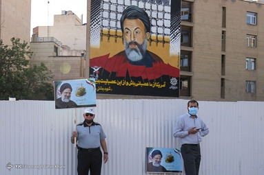 گردهمایی حامیان سید ابراهیم رئیسی - میدان هفت تیر تهران