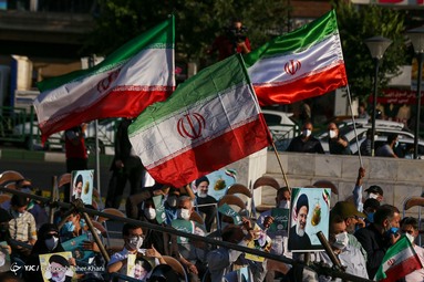 گردهمایی حامیان سید ابراهیم رئیسی - میدان هفت تیر تهران