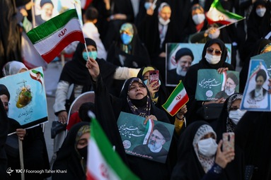 گردهمایی حامیان سید ابراهیم رئیسی - میدان هفت تیر تهران