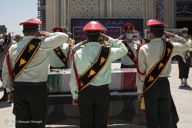 مراسم وداع و تشییع پیکر شهید یوسف زنجانی پور