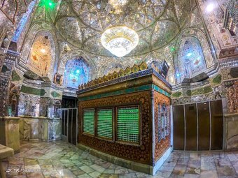 بنای امامزاده جعفر بن موسی کاظم (شاهرضا) مربوط به دوره صفوی است و در کنار کوهی به نام کوه سفیدی واقع شده است - شهرضا اصفهان