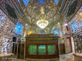 بنای امامزاده جعفر بن موسی کاظم (شاهرضا) مربوط به دوره صفوی است و در کنار کوهی به نام کوه سفیدی واقع شده است - شهرضا اصفهان