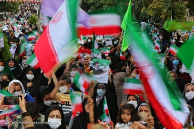 جشن پیروزی حامیان سید ابراهیم رئیسی - همدان