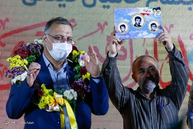 جشن پیروزی حامیان حجت الاسلام رئیسی - رشت