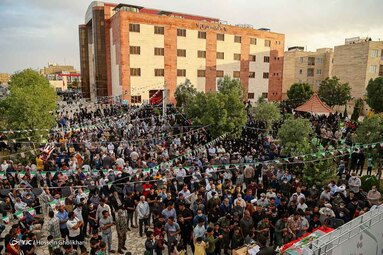 پیکر مطهر شهید گمنام در دانشگاه آزاد اسلامی شهر شال به خاک سپرده شد