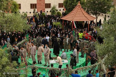 پیکر مطهر شهید گمنام در دانشگاه آزاد اسلامی شهر شال به خاک سپرده شد