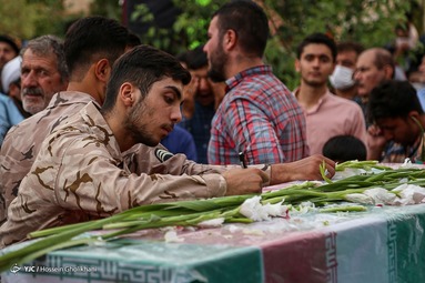 پیکر مطهر شهید گمنام در دانشگاه آزاد اسلامی شهر شال به خاک سپرده شد