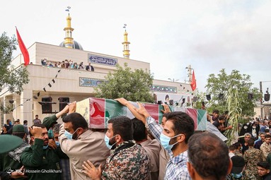 پیکر مطهر شهید گمنام در دانشگاه آزاد اسلامی شهر شال به خاک سپرده شد