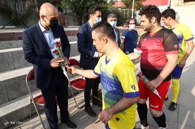 بازی نمادین پیشکسوتان تیم ملی با تیم فرشتگان آسمانی نوجونان سندروم دان