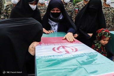 مراسم استقبال و تشییع دو شهید گمنام دفاع مقدس - سپاه نینوای گرگان