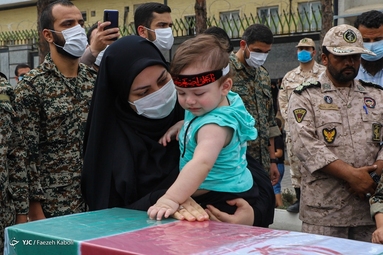 مراسم استقبال و تشییع دو شهید گمنام دفاع مقدس - سپاه نینوای گرگان