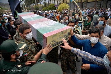 مراسم استقبال و تشییع دو شهید گمنام دفاع مقدس - سپاه نینوای گرگان
