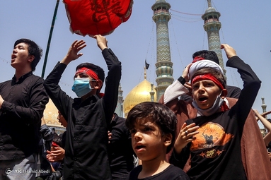 دسته عزاداری شهادت امام جواد (ع) در قم