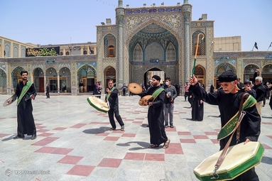 دسته عزاداری شهادت امام جواد (ع) در قم