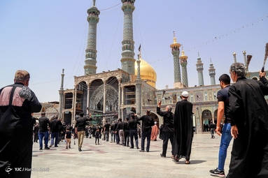 دسته عزاداری شهادت امام جواد (ع) در قم