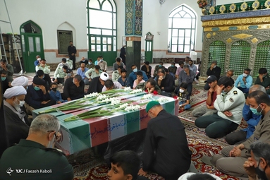 مراسم تشییع و تدفین دو شهید گمنام - دلند استان گلستان