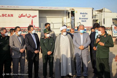 افتتاح بیمارستان سیار تخصصی دفاع زیستی نیروی زمینی سپاه - زاهدان