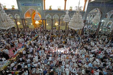 حال و هوایحرم حضرت اباعبدالله الحسین (ع) در آستانه عید قربان - کربلا
