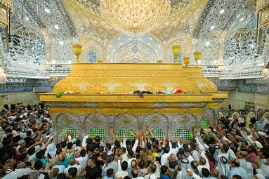 حال و هوایحرم حضرت اباعبدالله الحسین (ع) در آستانه عید قربان - کربلا