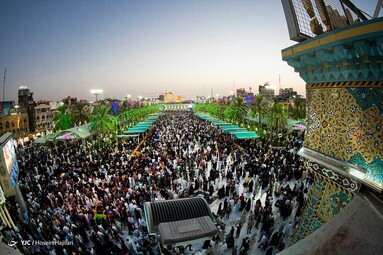 حال و هوایحرم حضرت اباعبدالله الحسین (ع) در آستانه عید قربان - کربلا