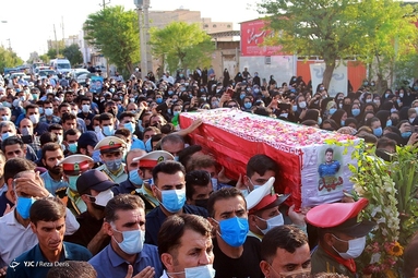 تشییع پیکر شهید «ضرغام پرست» - رامهرمز
